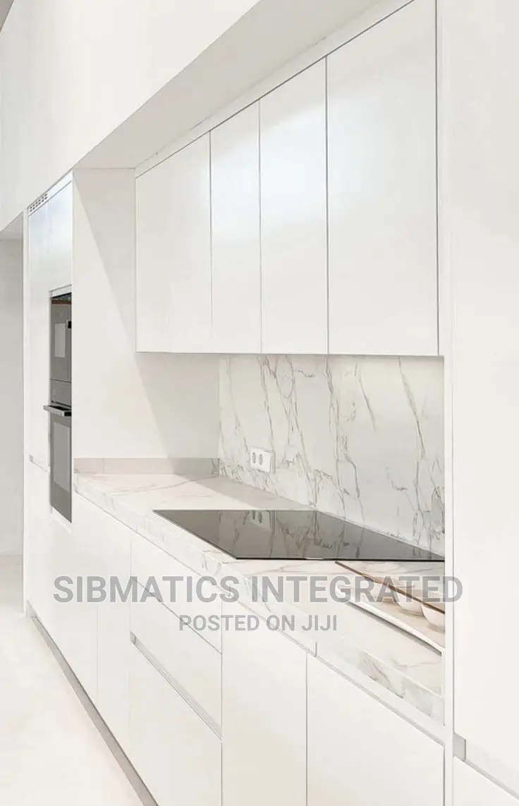 Luxury Kitchen Cabinets With Corian Finishing
