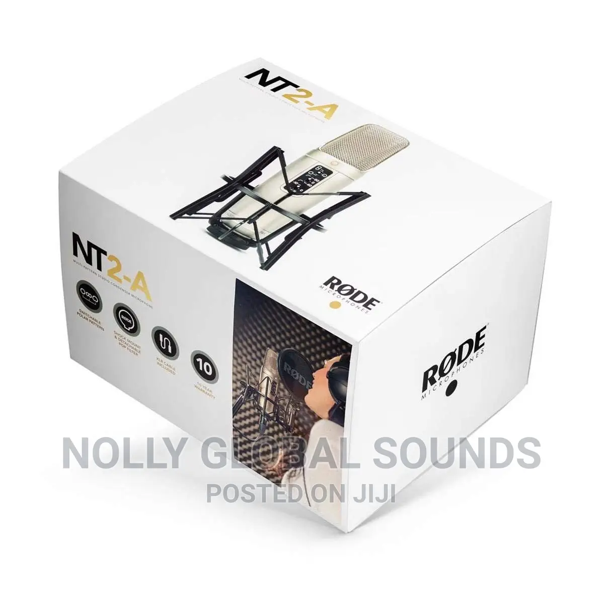 Rode NT2-A Studio Microphone + Boom Arm Table Mic Stand