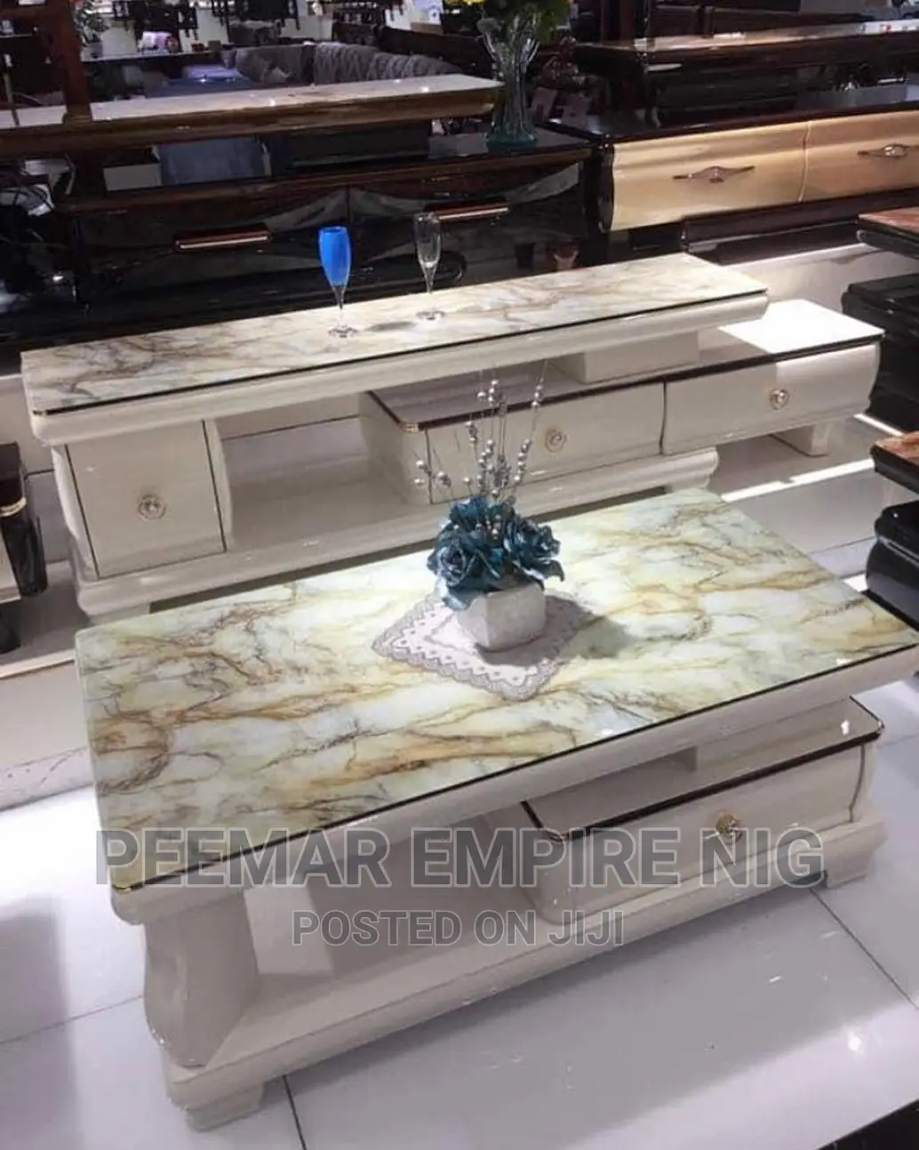 Original Executive Imported TV Stand and Center Table