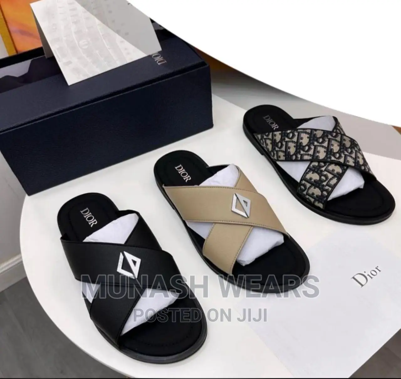 Christian Dior Leather Slipers