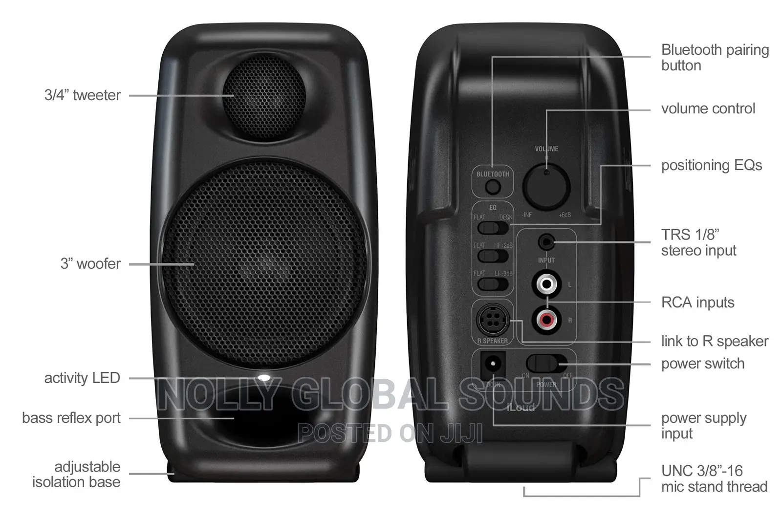 Iloud Micro 50watts Portable Bluetooth Studio Monitor