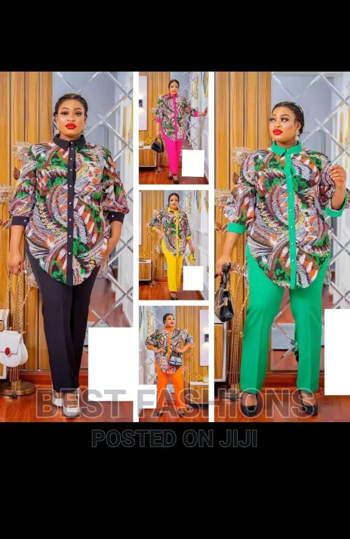 Stylish Ladies Floral Top and Trousers