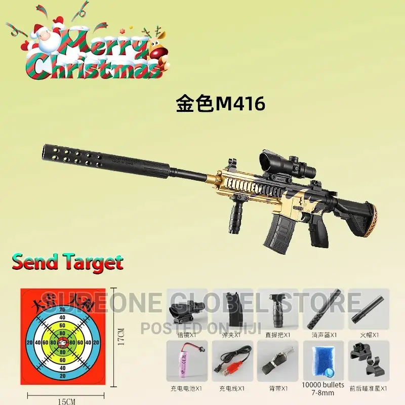 Electric M416 Toy Gun Automatic Gel Bullet Blaster
