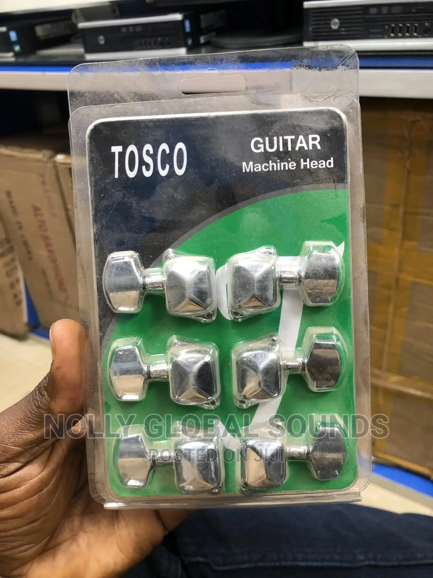 Metal Tuning Pegs, for Acoustic Guitar, Replacement(Silver)