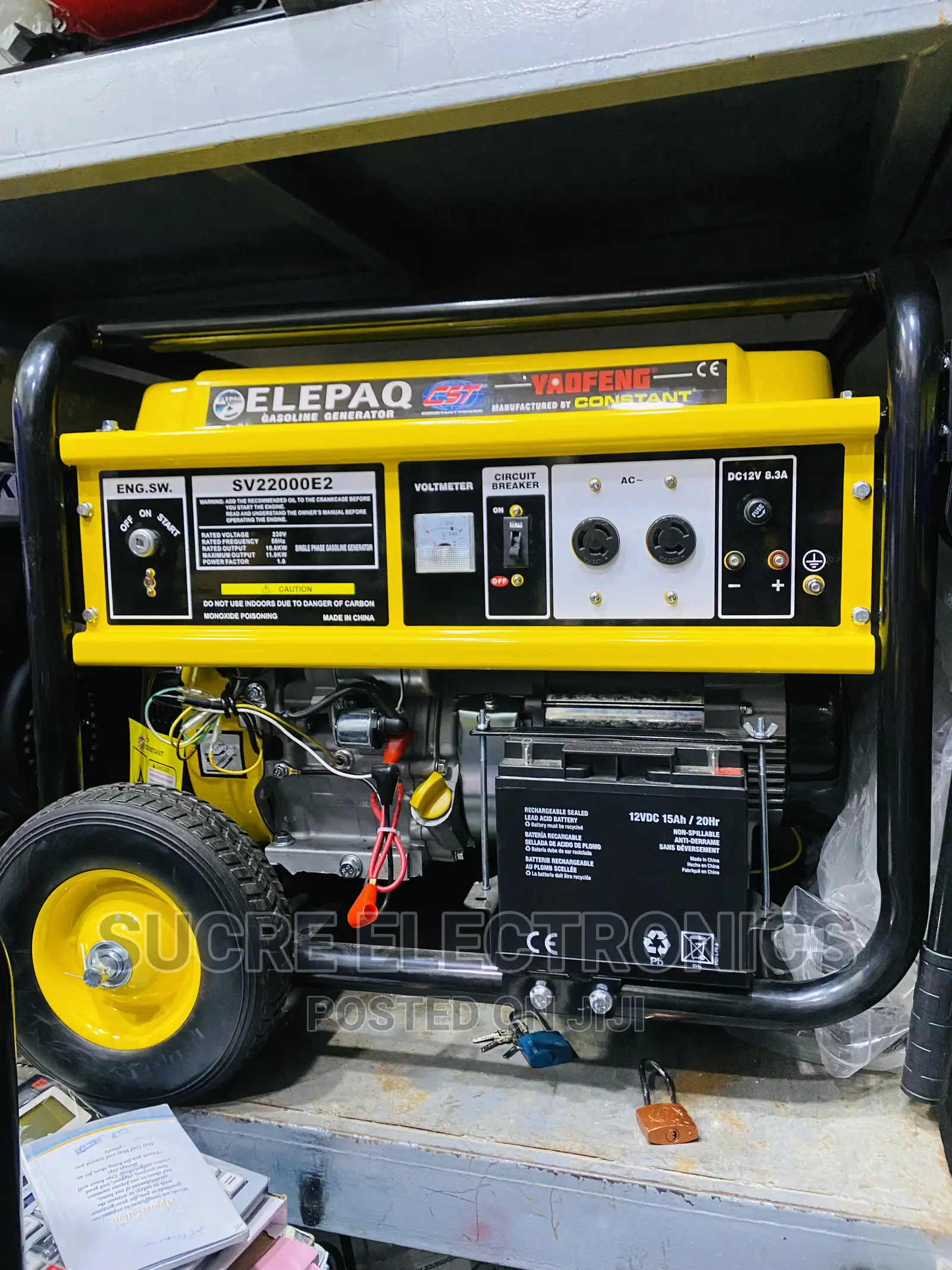 10kva Elepaq SV22000E2 Petrol Generator