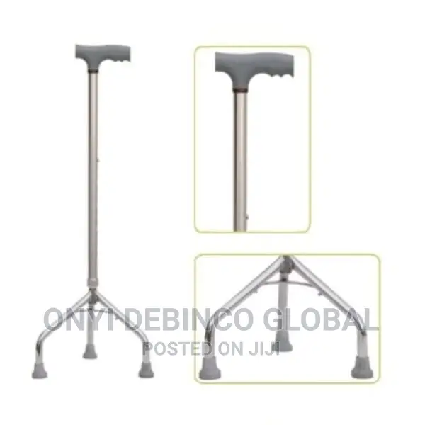 Adjustable and Removable Tripod Walking Stick