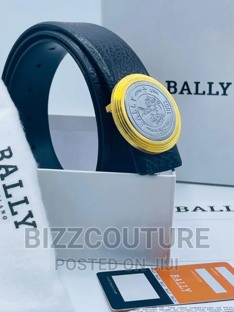 Original BALLY Leather Strap Belts Available in Store