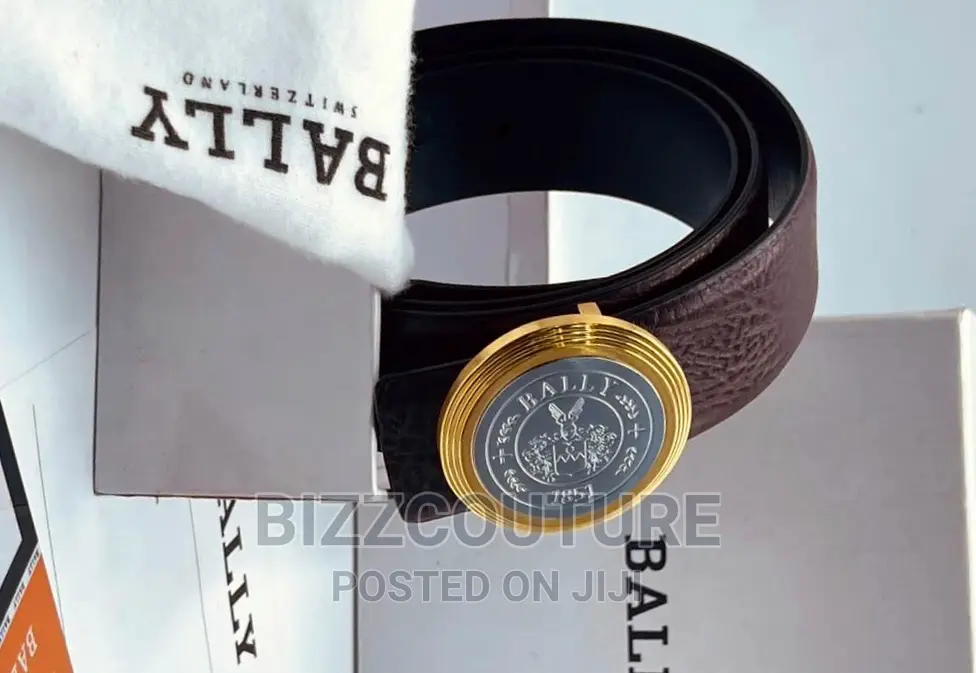 Original BALLY Leather Strap Belts Available in Store