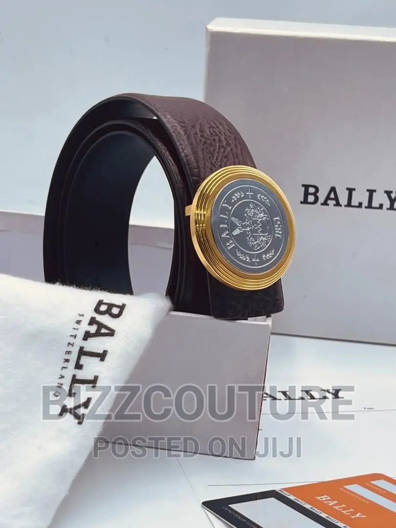 Original BALLY Leather Strap Belts Available in Store