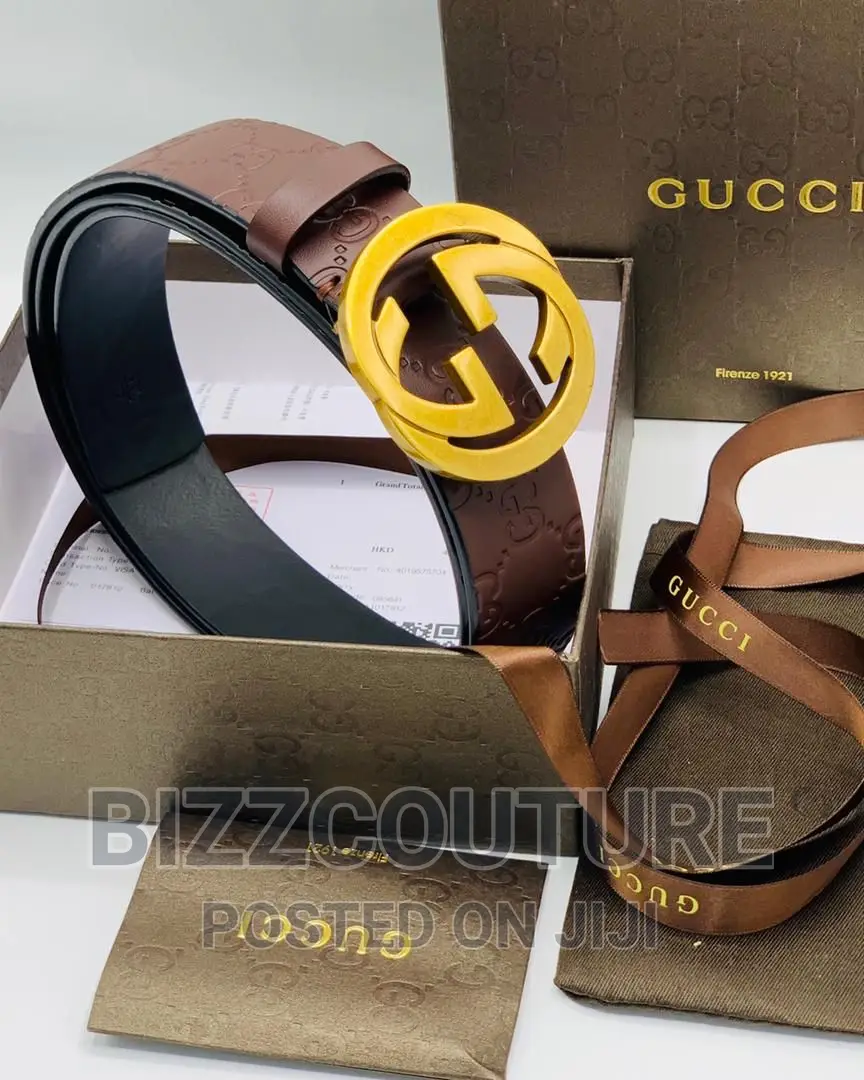 Original Gucci Leather Strap Belts Available in Store
