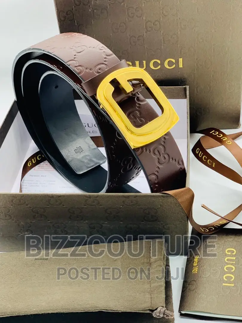 Original Gucci Leather Strap Belts Available in Store