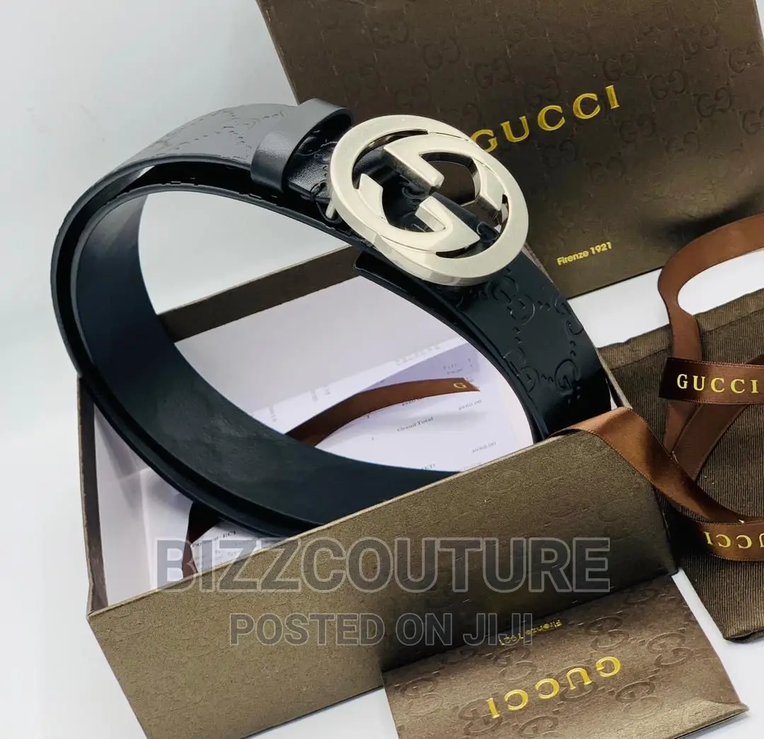 Original GUCCI Leather Strap Belts Available in Store