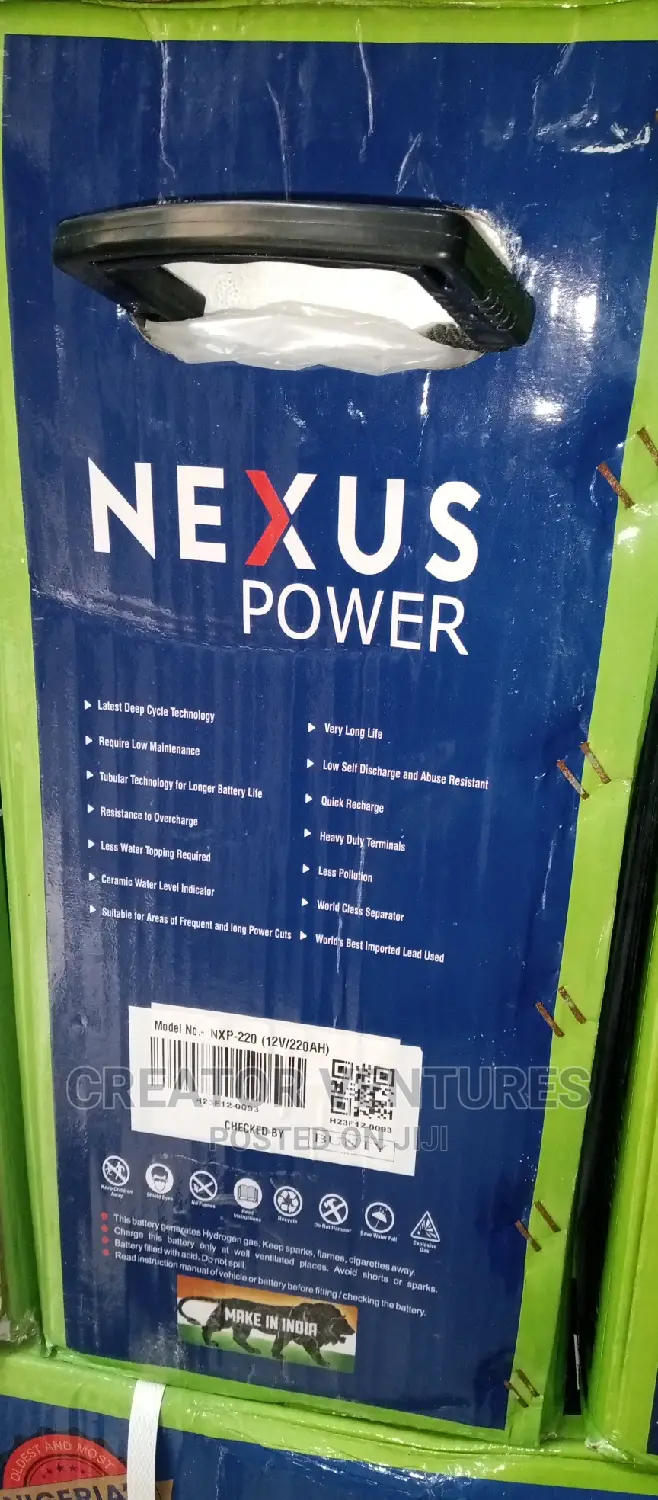Nexus Tubular Lithium Battery,220ah, 12V, Quick Reacharge.