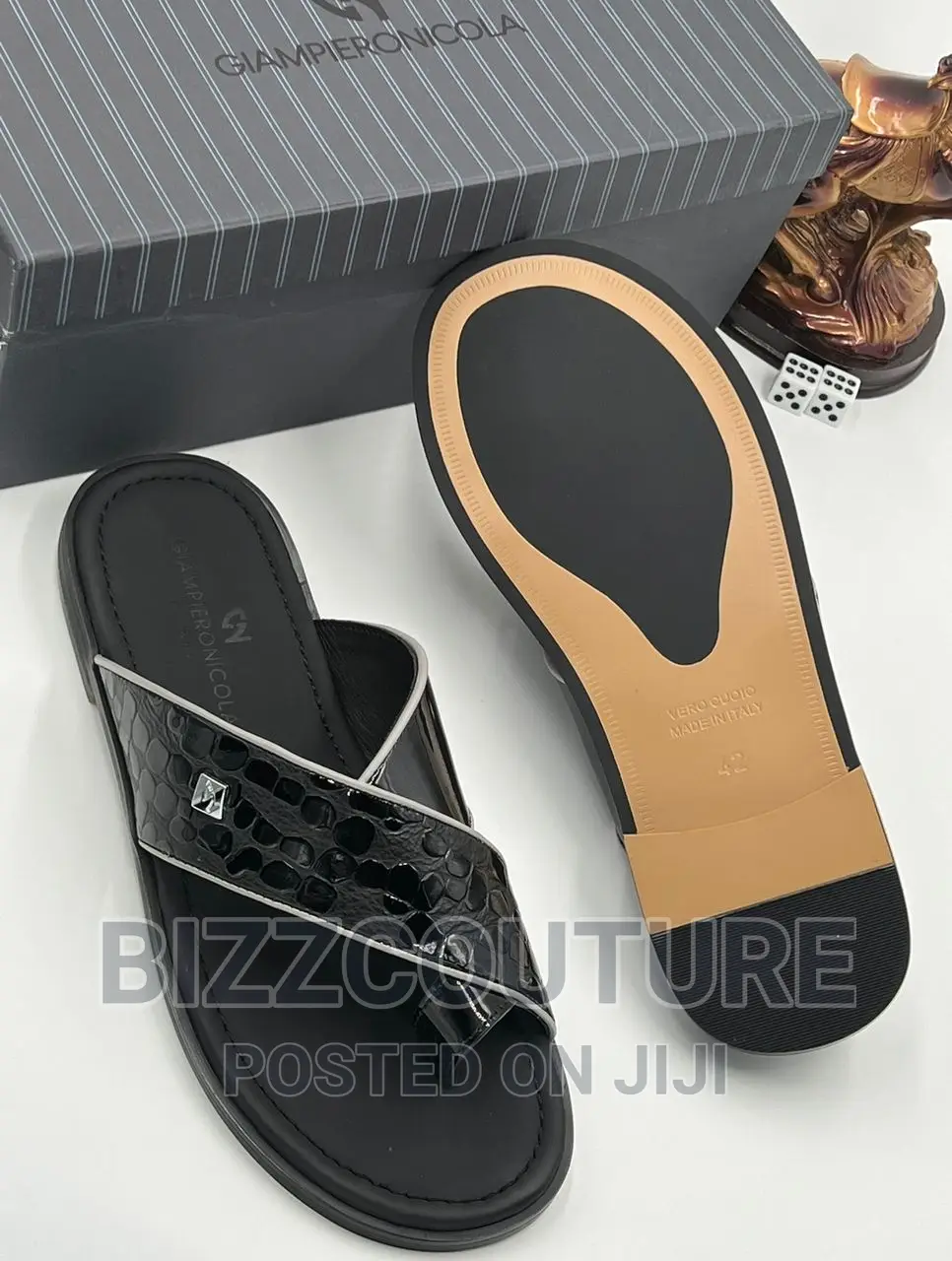Original Italian GIANPIERONICOLA Slippers Available Instore