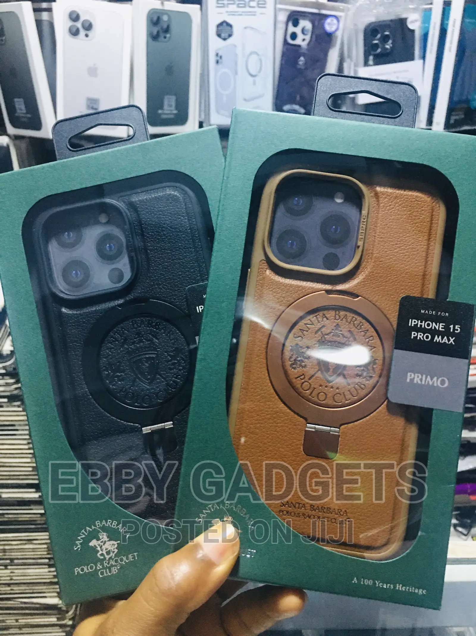 POLO Leather Invisible Stand Magnetic for iPhone 15promax