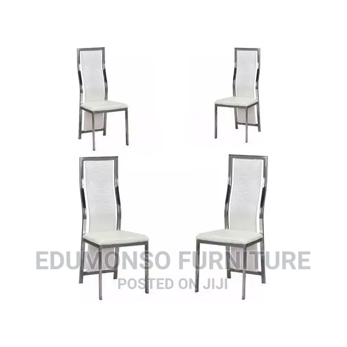 High Class Leather Dinning Chair With Stainless Steel