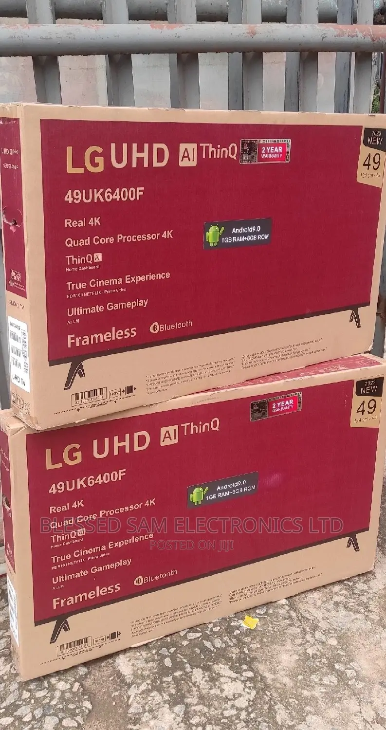 2026>New Lg 50"Inch Smart Android Uhd Frameless Tv > 2yrs
