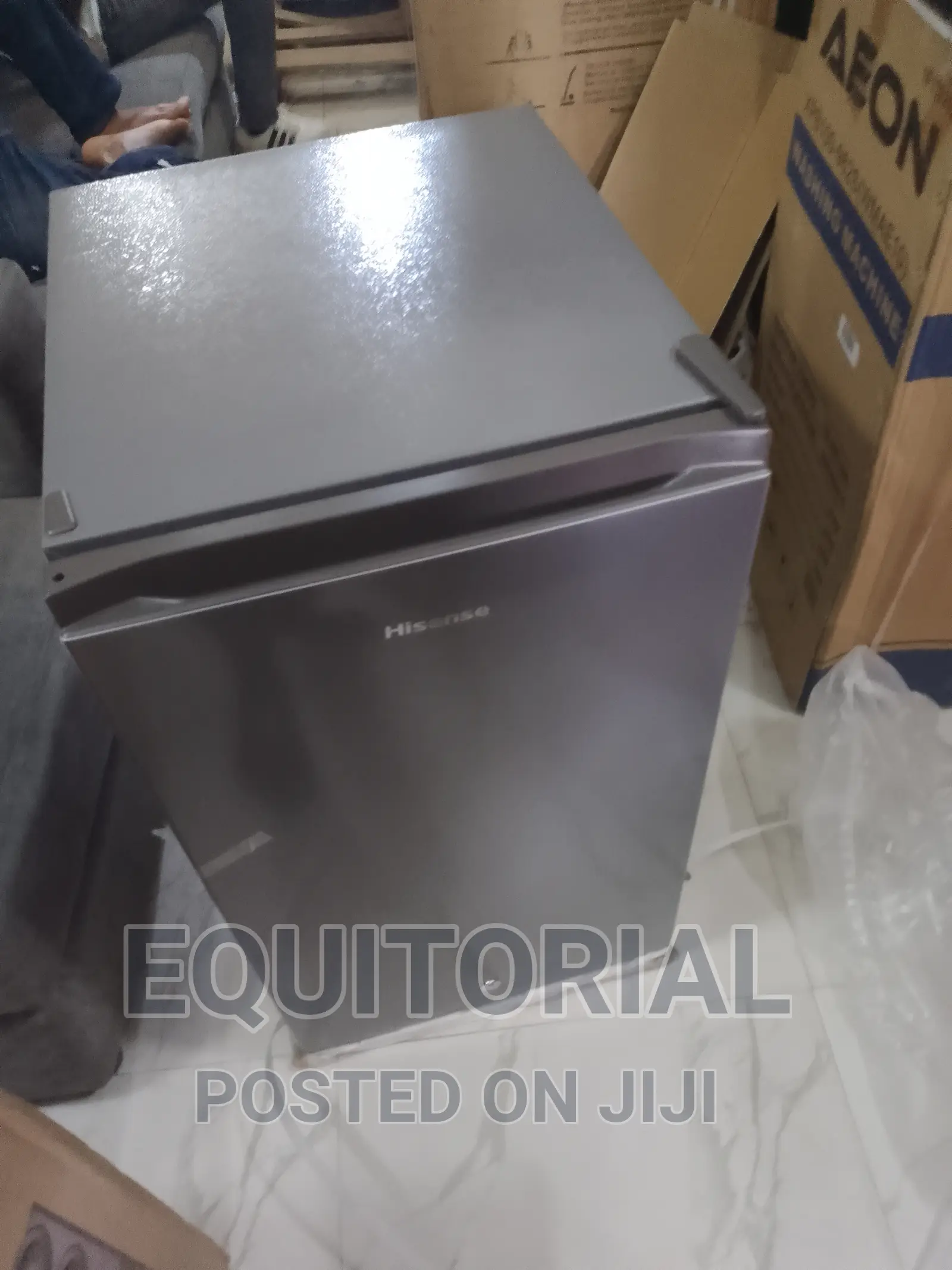 Silver Single Door Hisense Refrigerator