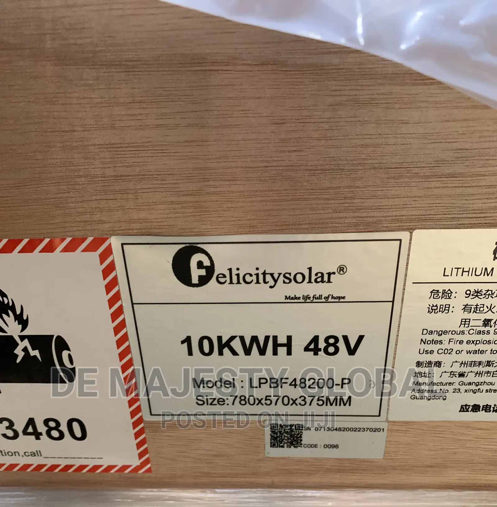 10kwh 48v Felicity Lithium Battery With 5yrs Warranty