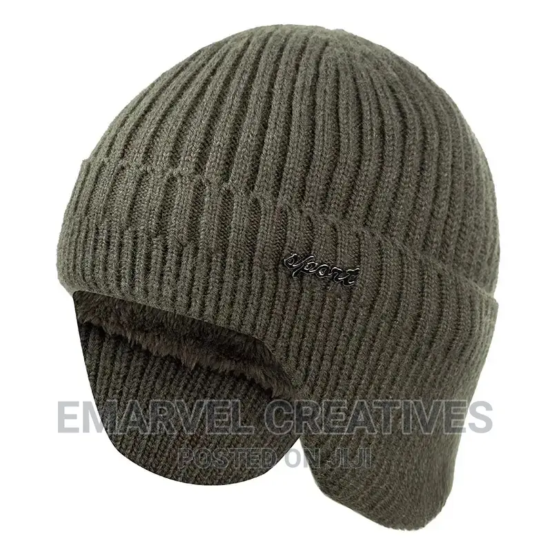 New Men Winter Hat Add Fleece Warm Earflap Cap Stylish Soft