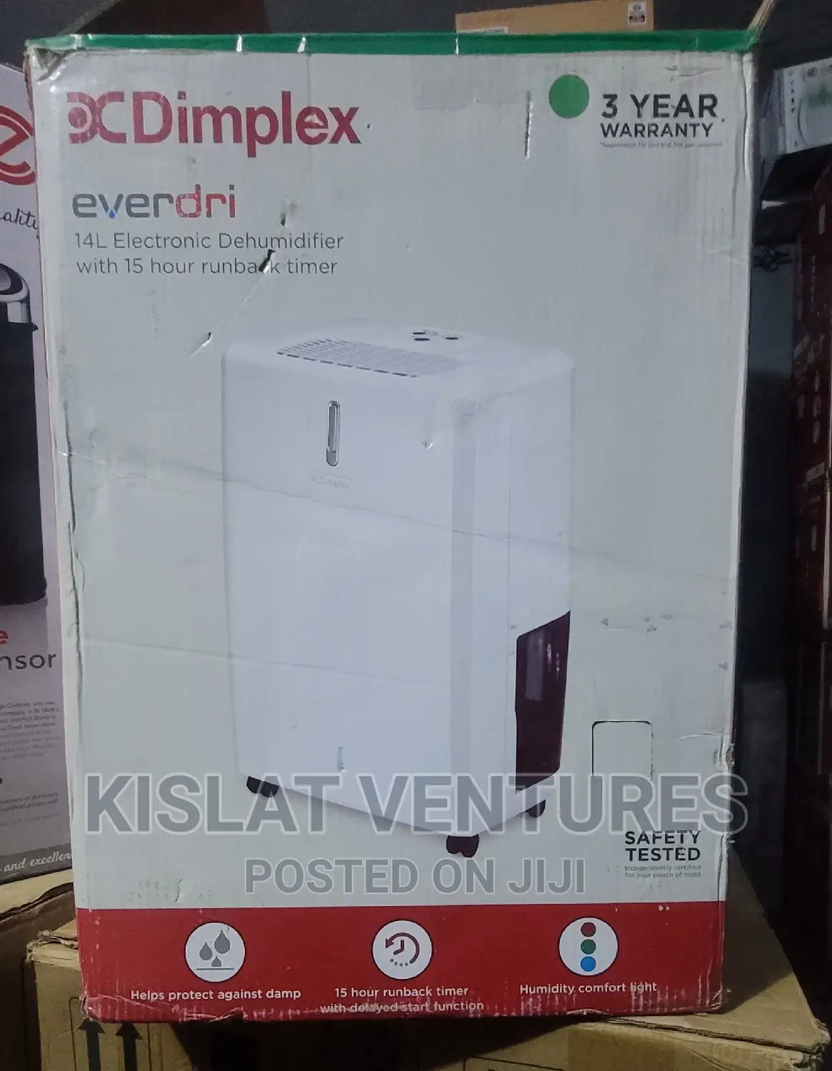 Dimplex 14l Everdri Dehumidifier With Electronic Humidistat
