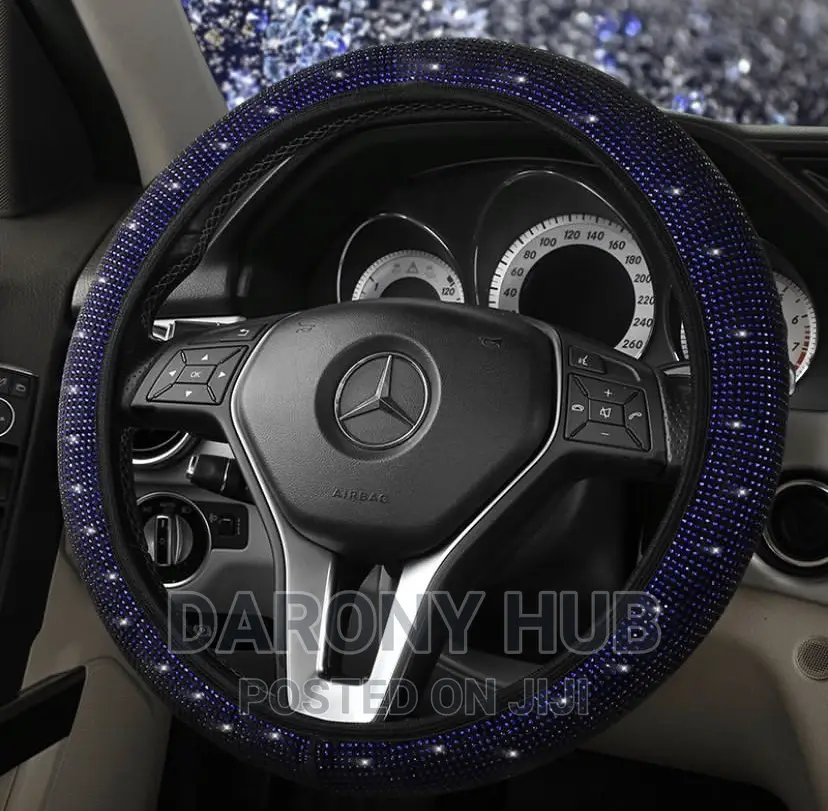 Glittering Rhinestone Steering Wheel Cover