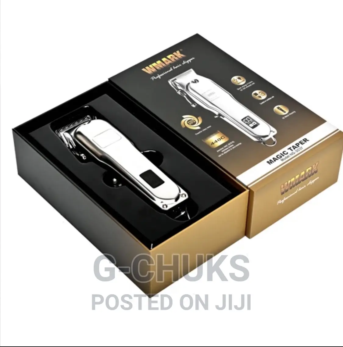 WMARK NG-2037 All-Metal Cordless Hair Clipper 2600mah