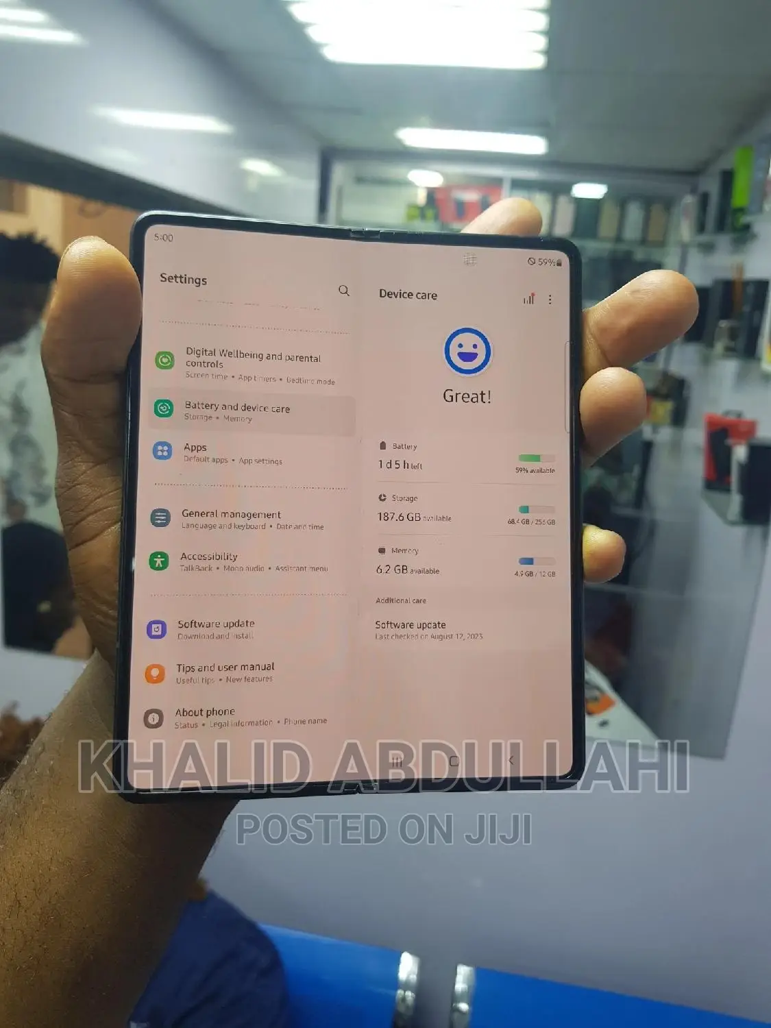 New Samsung Galaxy Z Fold3 5G 256 GB Gray
