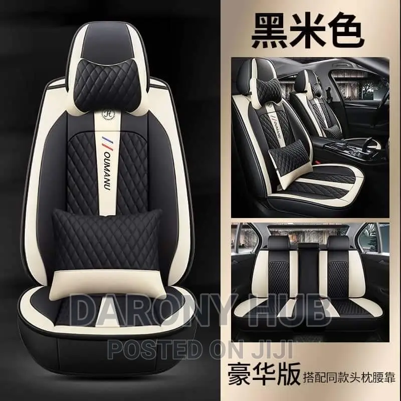Luxury Oumanu Universal Leather Seat-Cover Red/Black/Pink