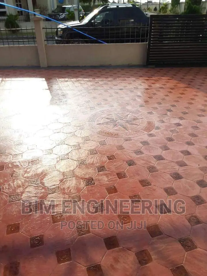 Concrete Stamped Floor Polish ACR Mart Mold Print Rubber