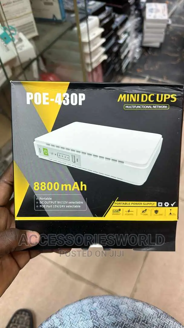 DC Mini UPS With Poe Port Poe-430p