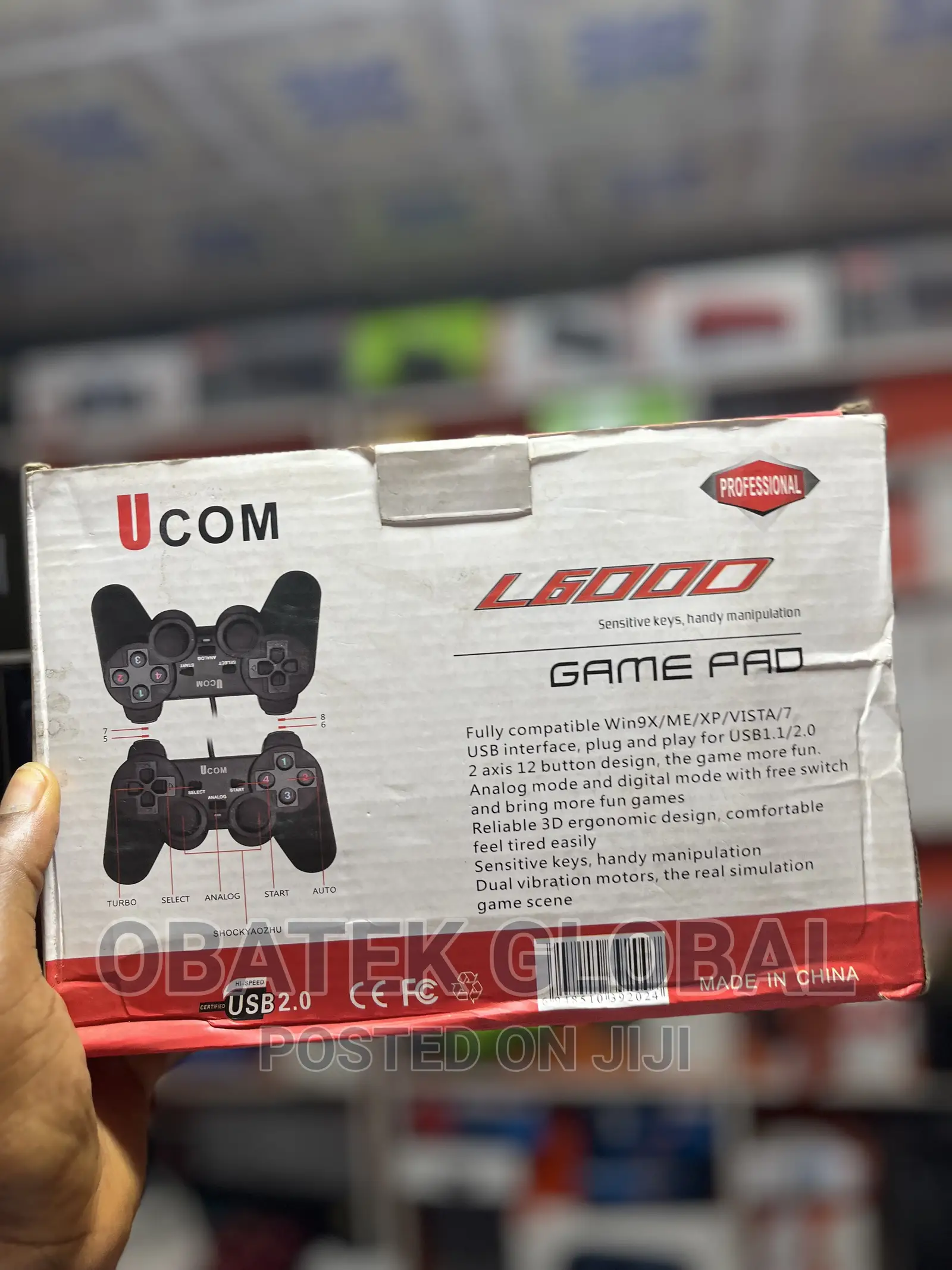 UCOM PC Controller Game Pad -twin/Double - For PC Laptops