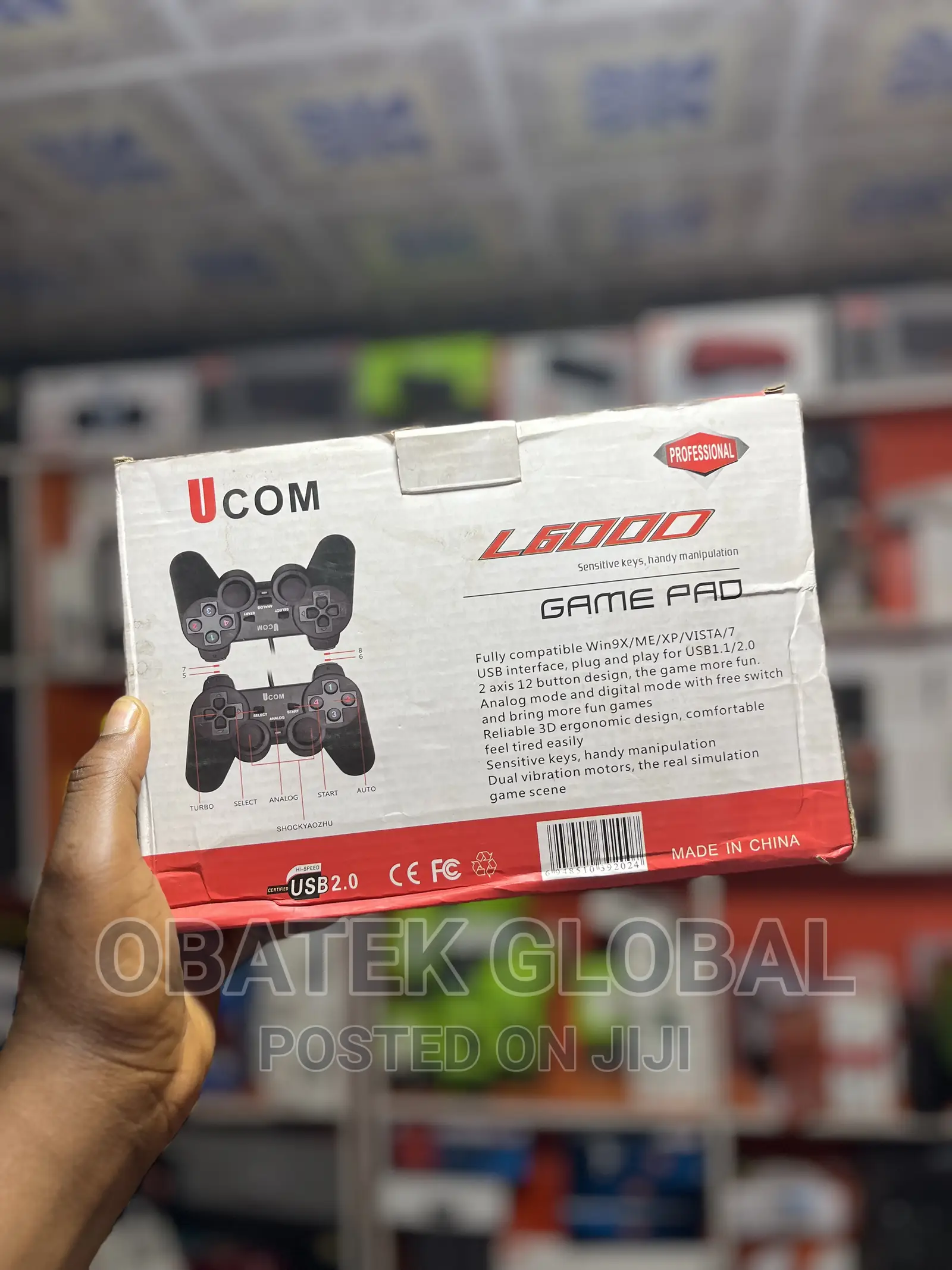 UCOM PC Controller Game Pad -twin/Double - For PC Laptops