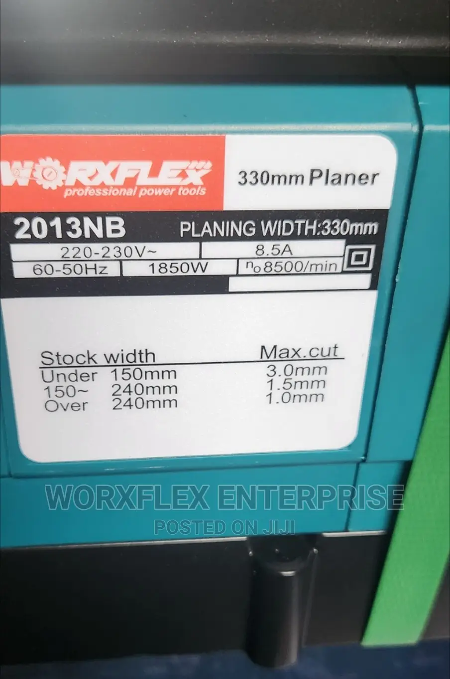Worxflex Thickness Planer 330mm