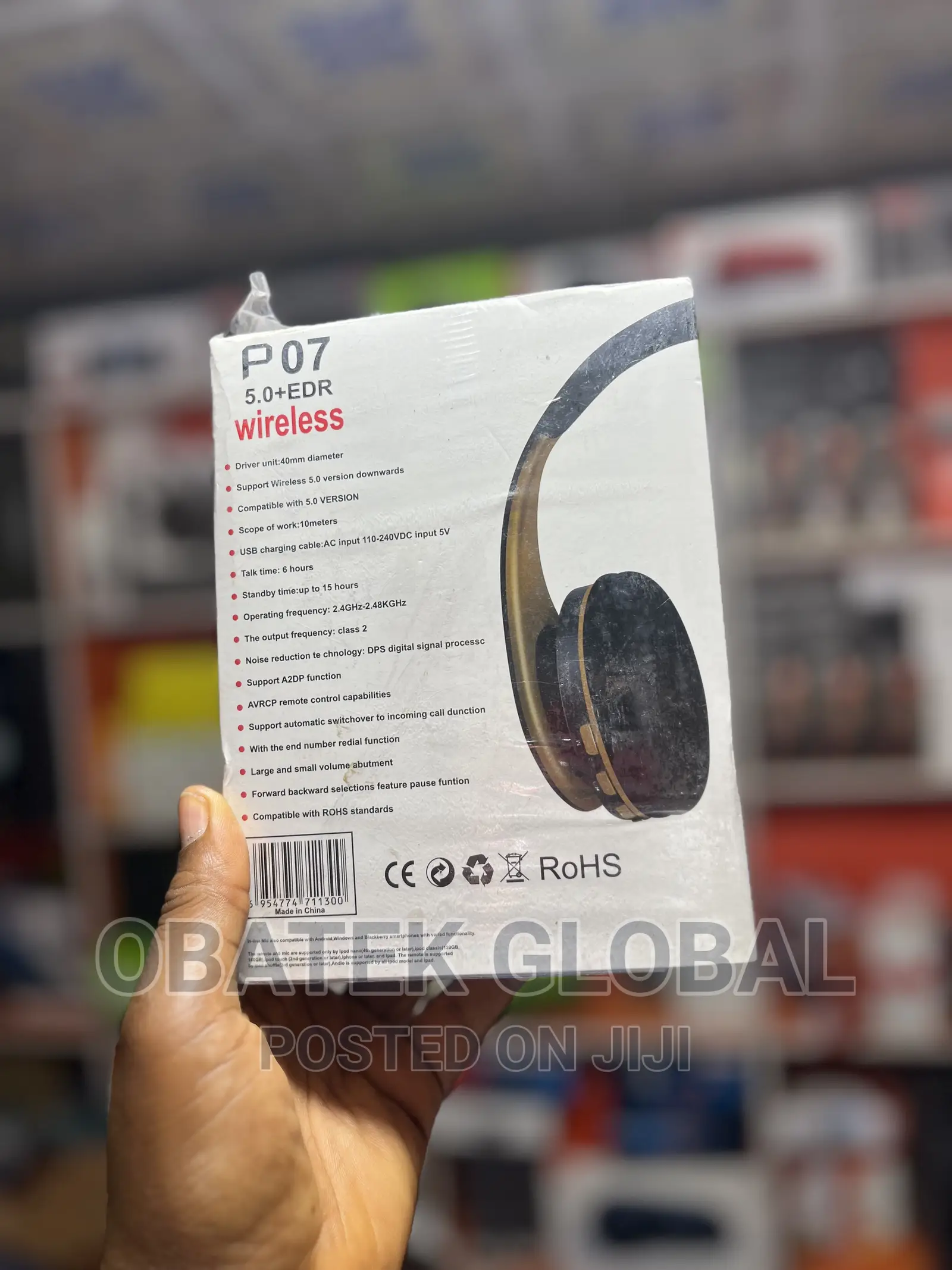 JBL P07 Wireless Over-Ear Pure Bass Sound Headset