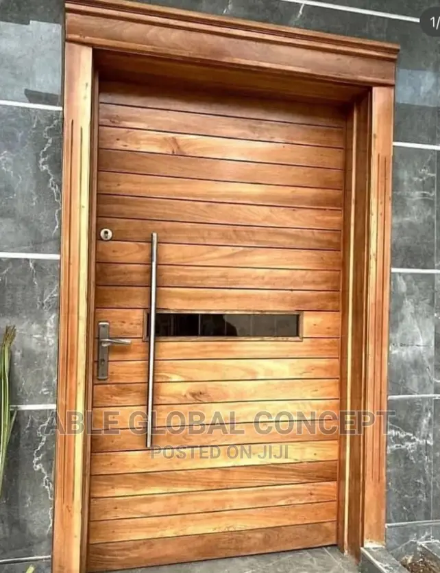 Mohagany Solid Wooden Security Doors