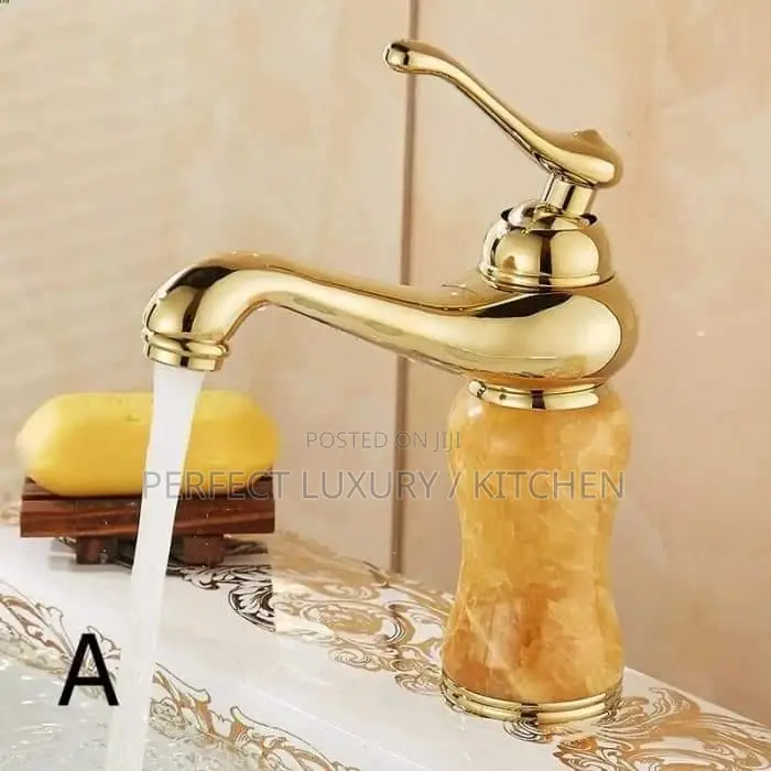 Gold Wash Hand Basin Mixer Tap