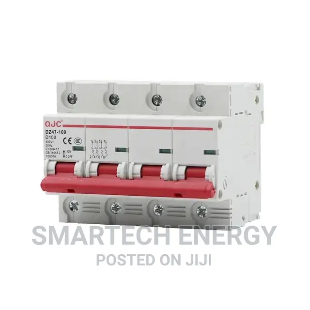 Dz47-125a Ac C100 Miniature Circuit Breaker 10ka 4p