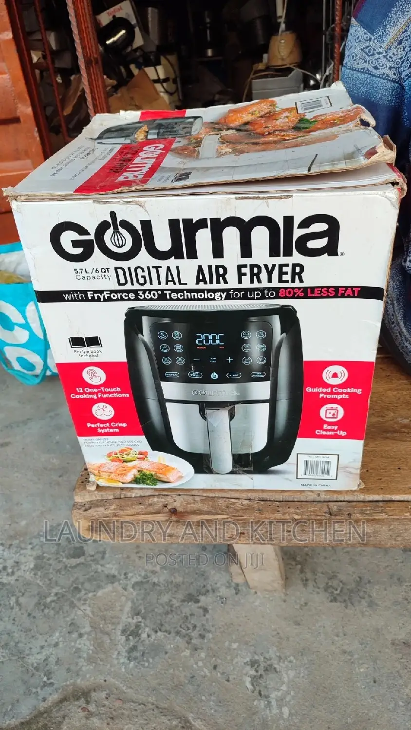 Gourmia Digital Air Fryer With Fryforce 3600 Technology