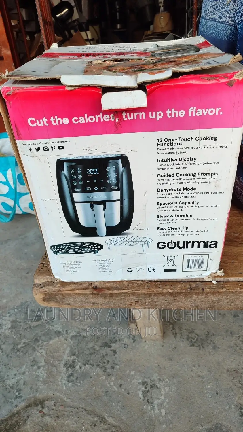 Gourmia Digital Air Fryer With Fryforce 3600 Technology