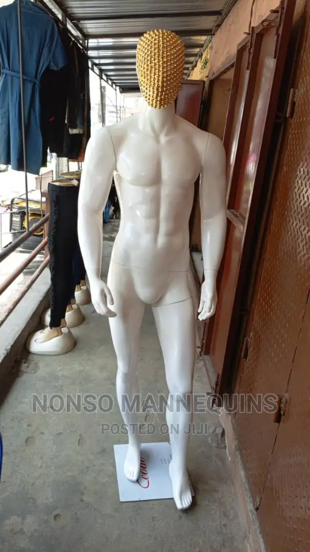 Stone Face Glossy White Huge Fibre Dummy