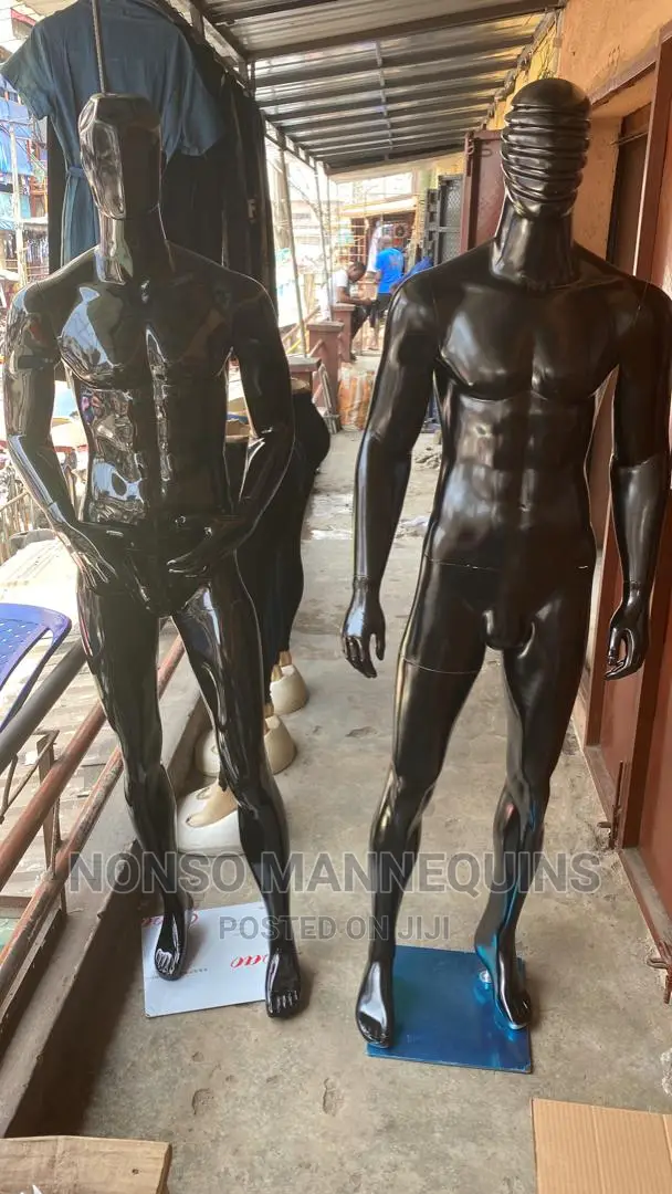 Black Fibre Man Display Mannequin