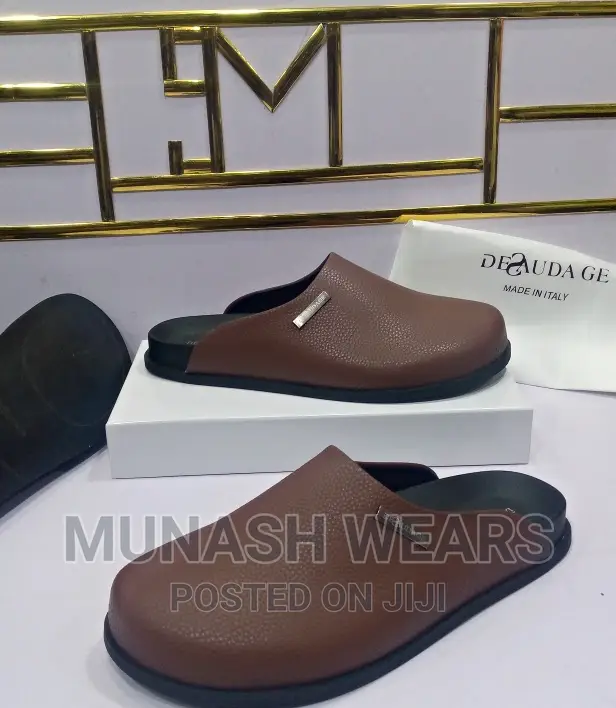 Italian Deudage Leather Half Shoe