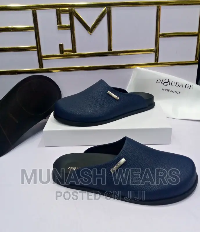 Italian Deudage Leather Half Shoe
