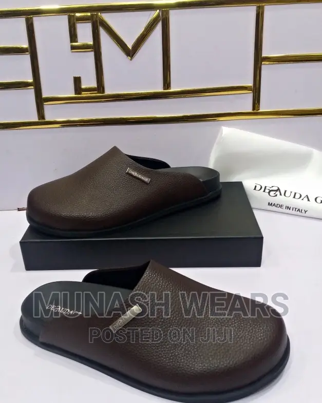 Italian Deudage Leather Half Shoe