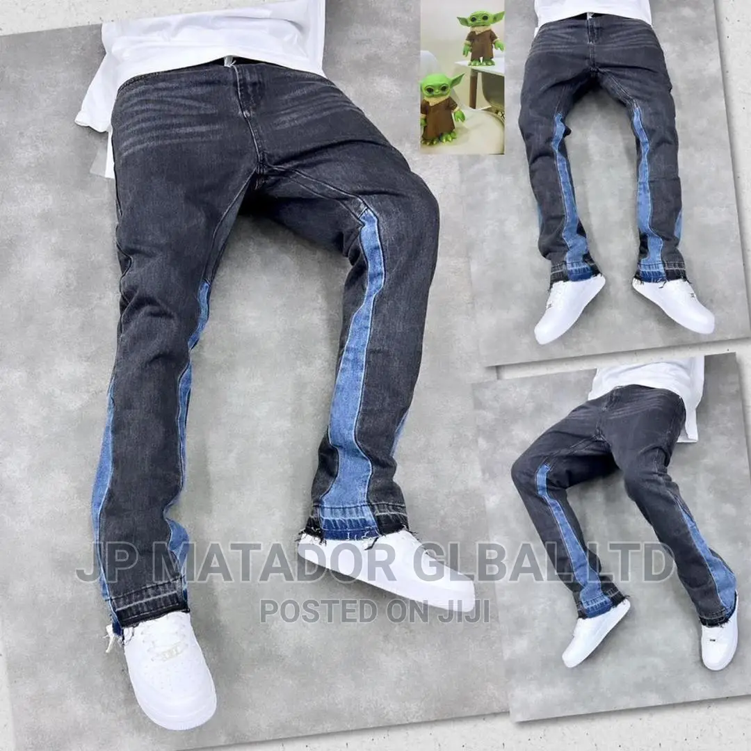 Denim Quality Baggy Straight Stock Jeans