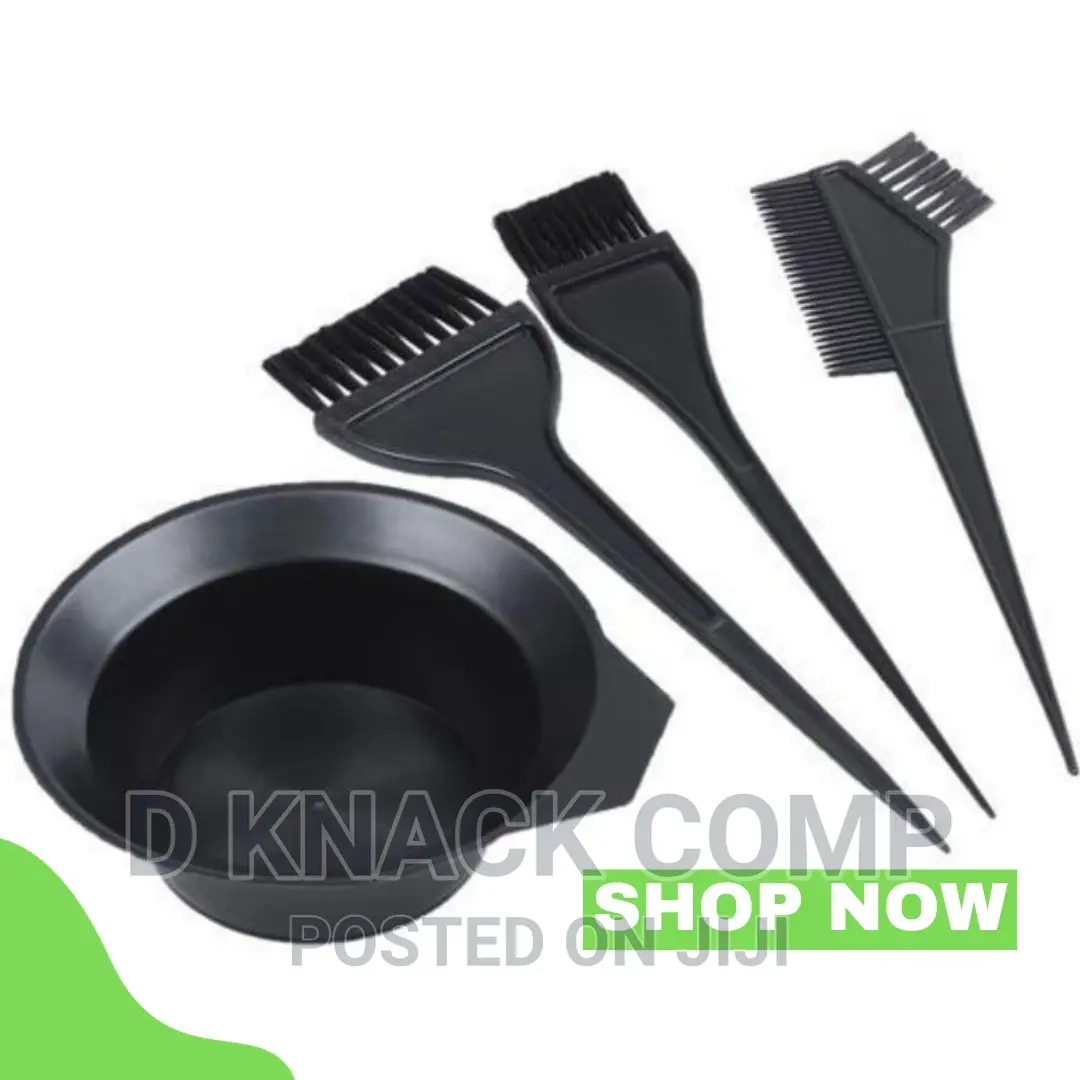4pcs Hair Color Dye Bowl Tool Kit, Brush Set