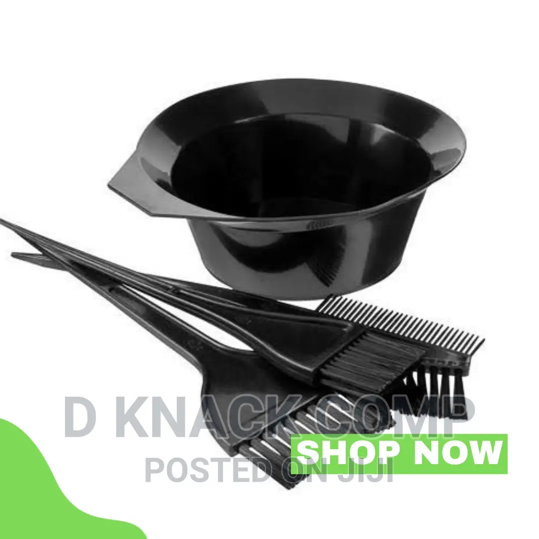 4pcs Hair Color Dye Bowl Tool Kit, Brush Set