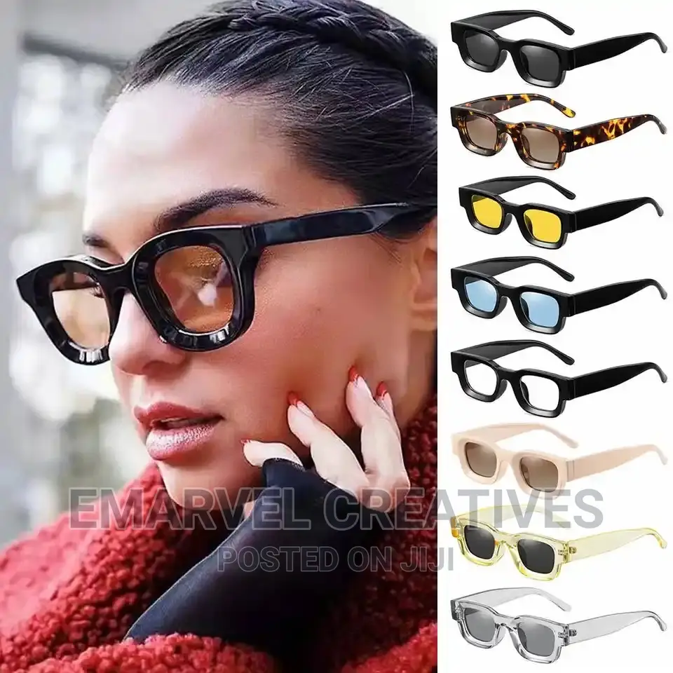 Small Square Polarized Sunglasses Women Popular Retro Punk