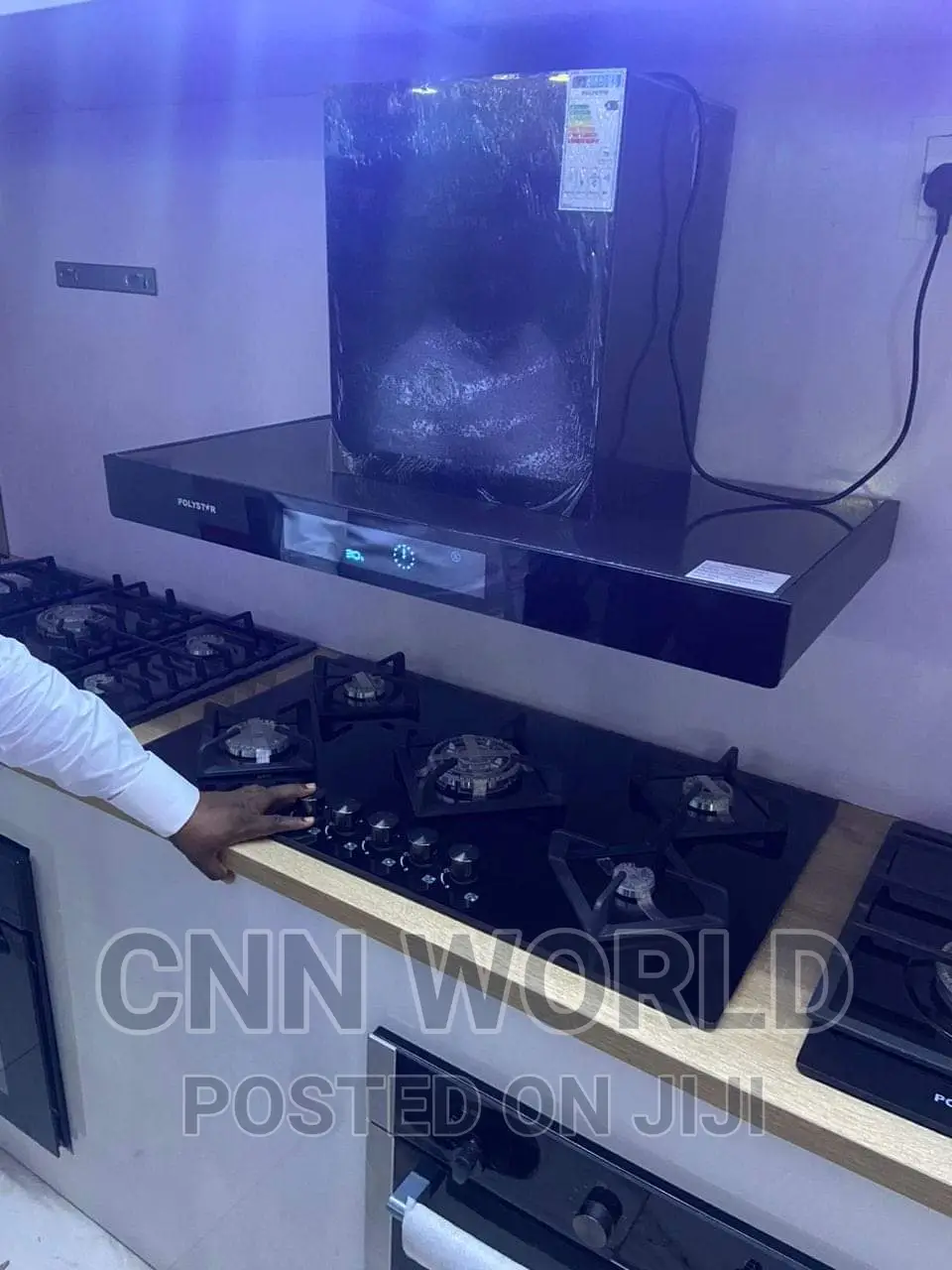 New Polystar 90cm Range Hood With 5burners All Gas Automatic